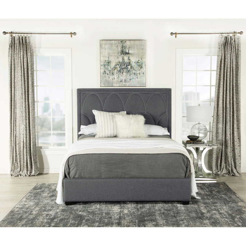 Maille Upholstered Eastern King Panel Bed, King