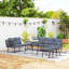 8-Seater Rattan Garden Furniture Set with Sofa-1928170156