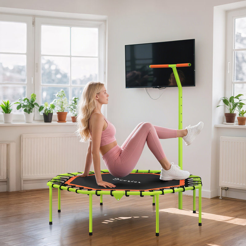 Trampoline 50 po pliable avec poignée réglable