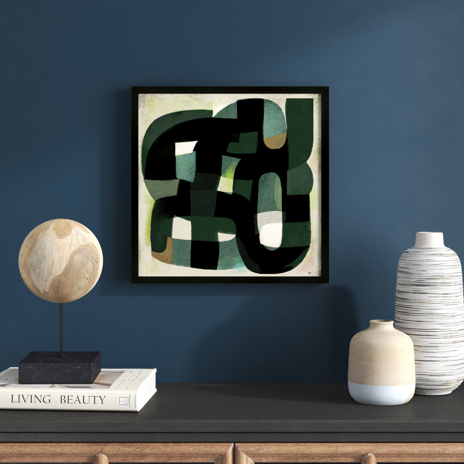 Into the Wild Print, 16" H x 16" W x 1.25" D, Black