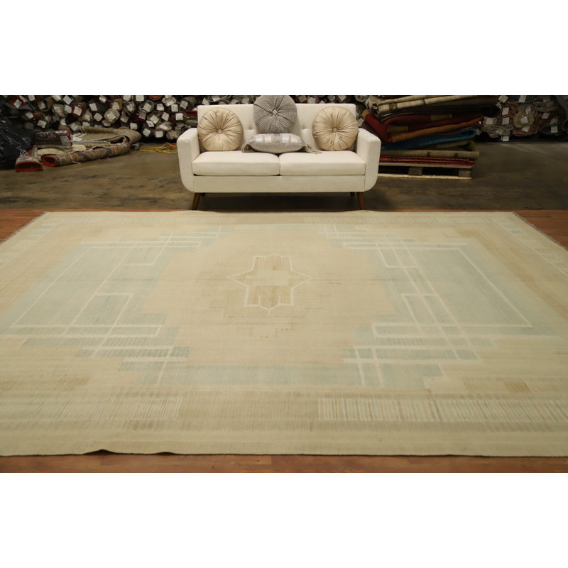 Tapis kilim en laine tissé à la main 10 x 13