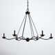 Bryce 6 Light Metal Dimmable Chandelier