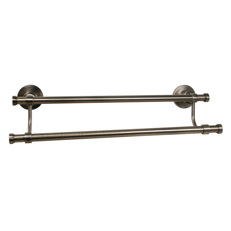 Porte-serviettes mural double Arviso, Bronze brossé
