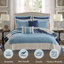 Ensembles de literie luxueux en microfibre multicolore, style traditionnel réversible pour le confort de la maison