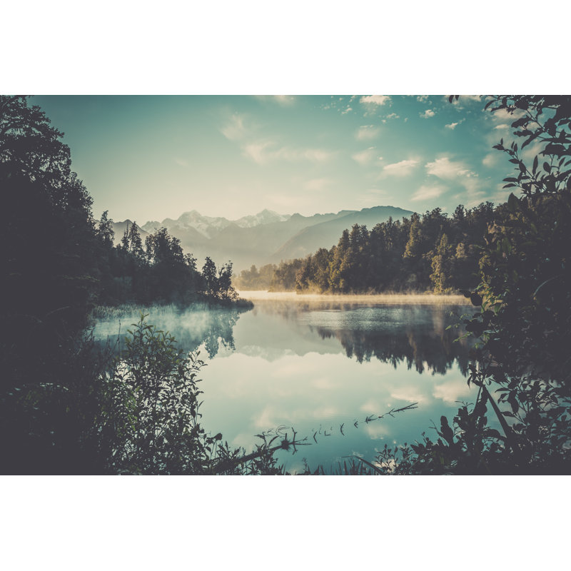 Lake Matheson by Onfokus - No Frame Art Prints on Canvas, 51cm H x 76cm W