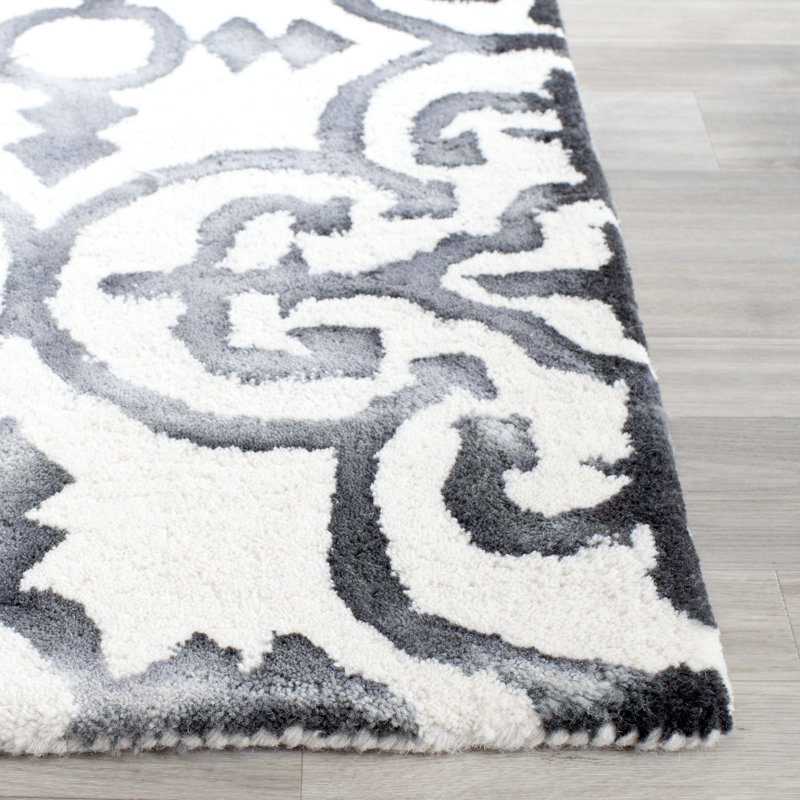 Pimentel Hand Tufted Wool Geometric Rug, Runner 2'3" x 6'