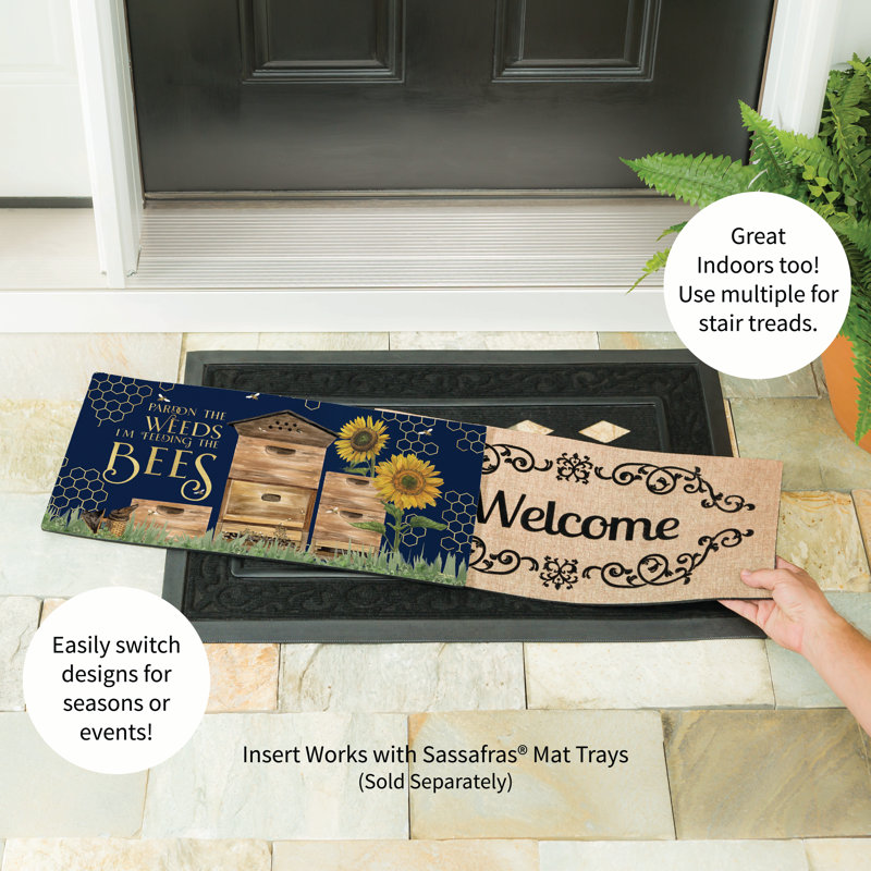 Pardon the Weeds Bees Sassafras Switch Mat