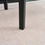 Table basse rectangulaire moderne en verre noir