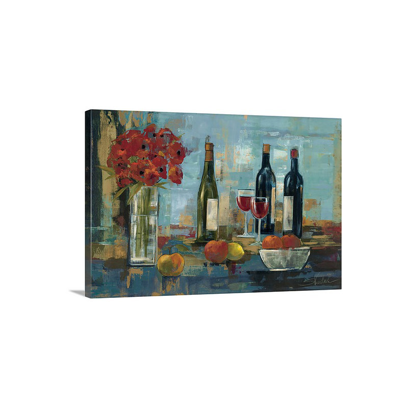 Yoakum " Fruit And Wine " by Silvia Vassileva, 16" H x 24" W x 1.25" D