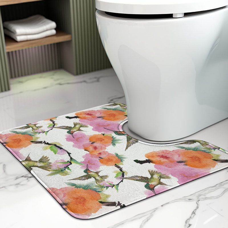 Tapis de salle de bain en U 20 po x 16 po  Hummingbird
