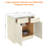 Plywood Ready to Assemble Kitchen Base Cabinets with 2-Drawers and Adjustable Shelf-99152006-99152002