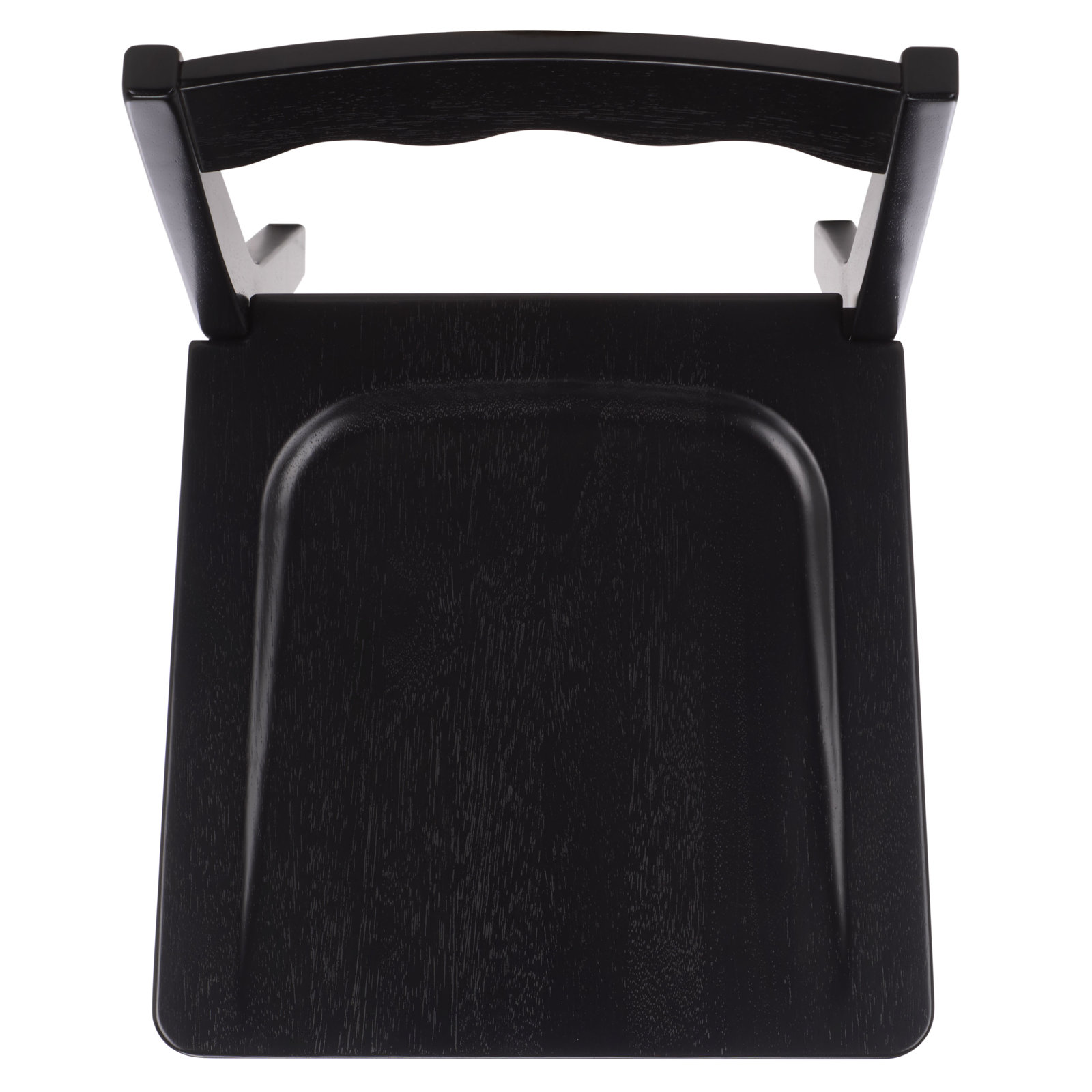 Sandrine Scalloped Dining Chair, Black