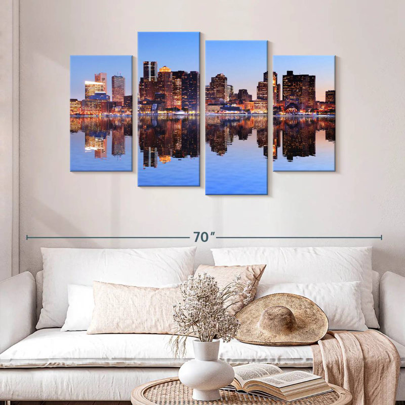 Sireci Boston City Lights, 32" H x 52" W
