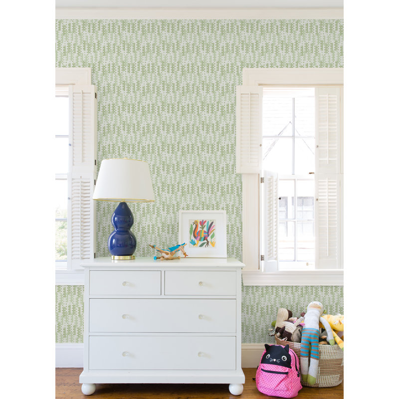 Rouleau de papier peint L 33 pi x l 20,5 po Wilbert, Vert