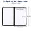 Paquet de 30 pochettes pour menu de restaurant WeChef 8,5 x 14 po style livre 3 pages 6 vues PVC transparent-55821767-55821766