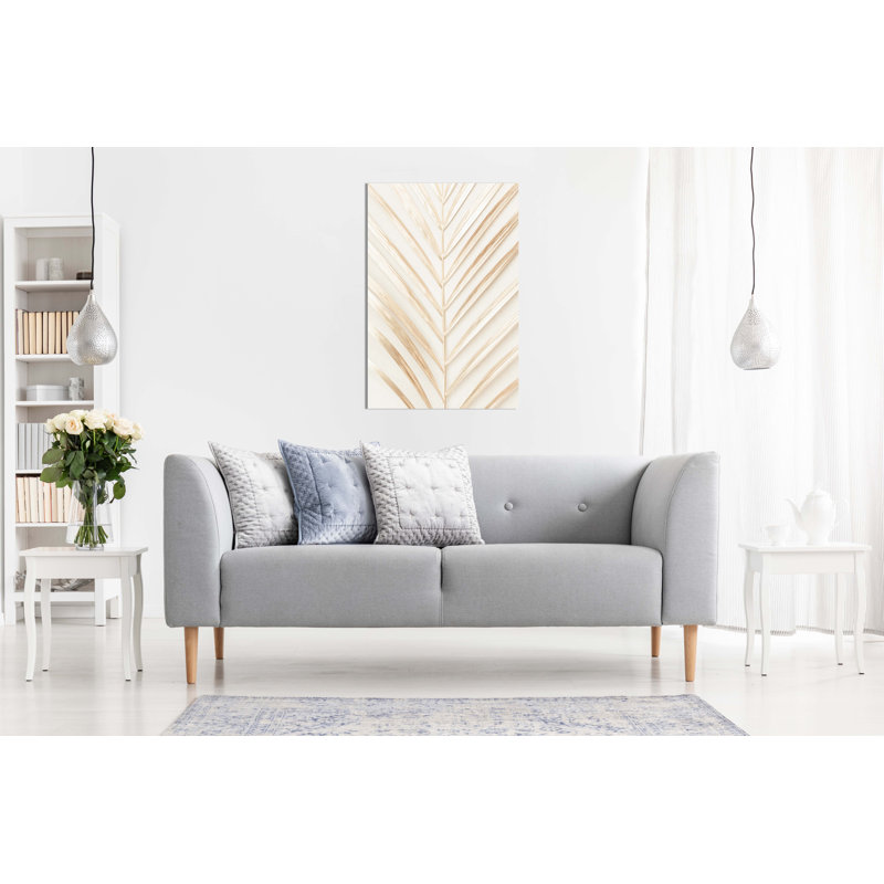 Palm Leaf - Wrapped Canvas Print, 31cm H x 20cm W x 3cm D