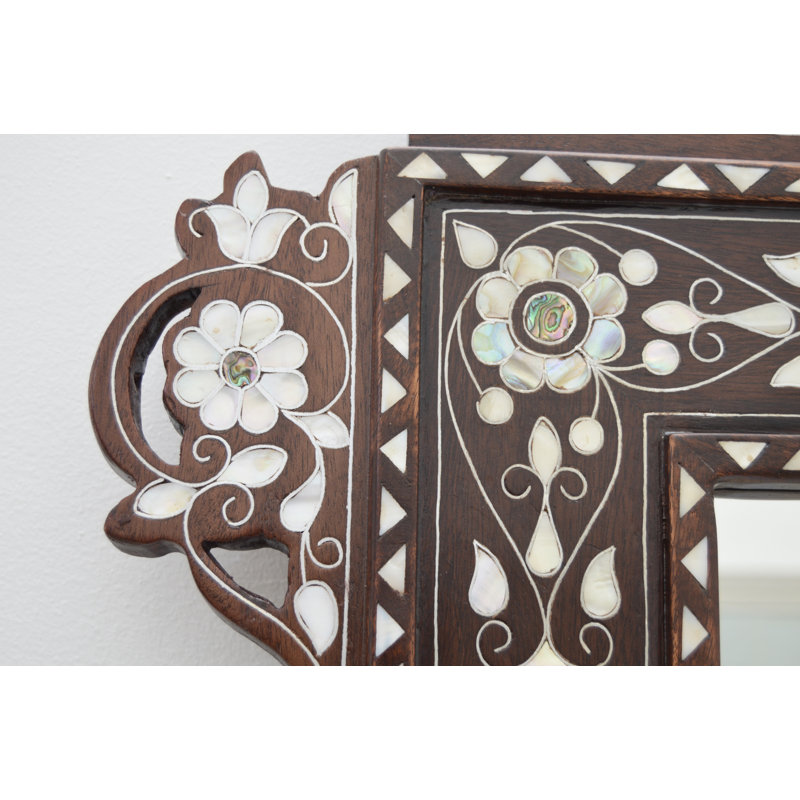 Syrian Arch Solid Wood Wall Mirror