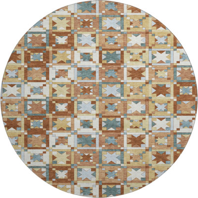 Premium Machine Washable Villers Patchwork Rug