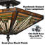 Plafonnier 3 lumières de style Tiffany