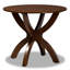 Ensemble de salle à manger 5 pièces Andelle en tissu gris et bois fini noyer, H 38,6 po x l 17,9 po x P 19,3 po Andelle-1100732456
