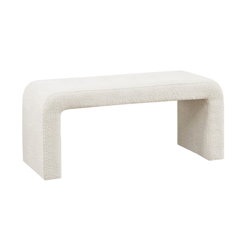Banc de vestibule en tissu Modern Boucle