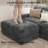 119.4" Chenille 3-Seat L-Shaped Modular Sofa, Removable & Washable Cover, 72H Compression Recovery,Soft & Skin-Friendly Upholstery - For Living Room, Office, Hotel Lobby, Apartment, And Villa-1451478436