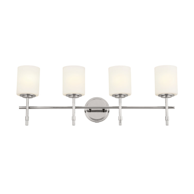 Luminaire de salle de bain, Nickel poli, 4