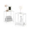 Osaro Industrial Metal Frame End Table 2 Pieces Set
