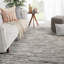 Jaipur Living Ramsay Hand-Knotted Striped Dark Gray/ Ivory Area Rug 9'X12'-74237287