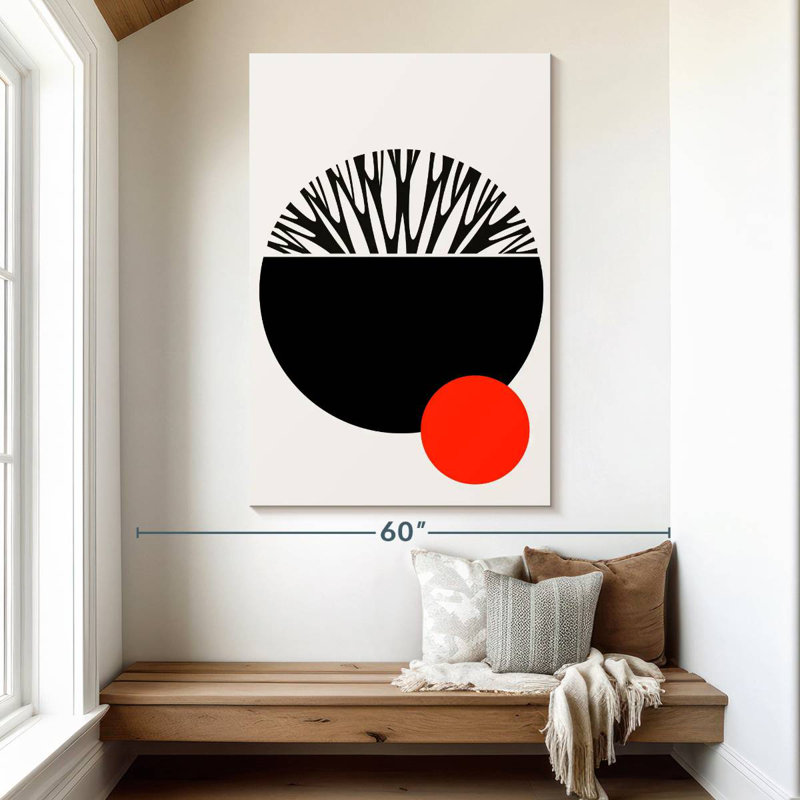 Avery Abstractika Red Black, 51" H x 34" W
