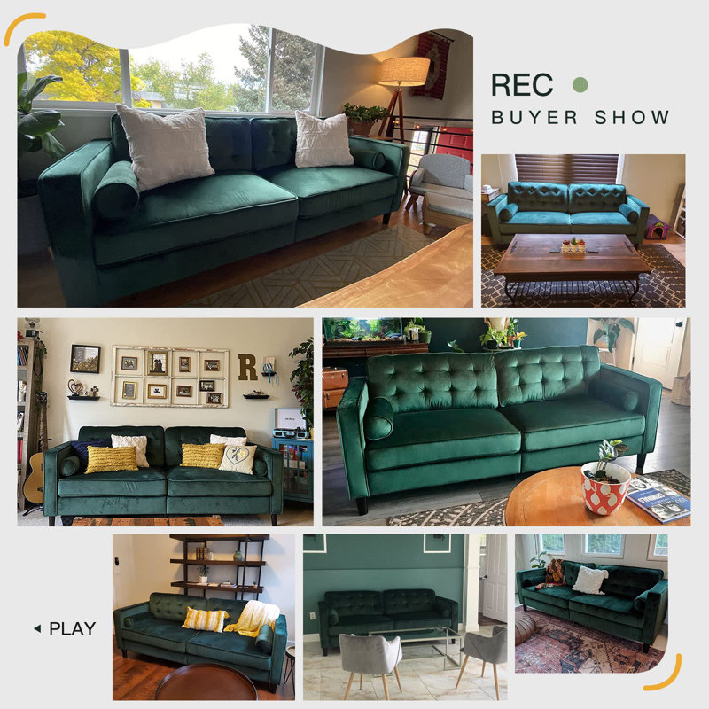 Karnak 4 Seater Velvet Sofa