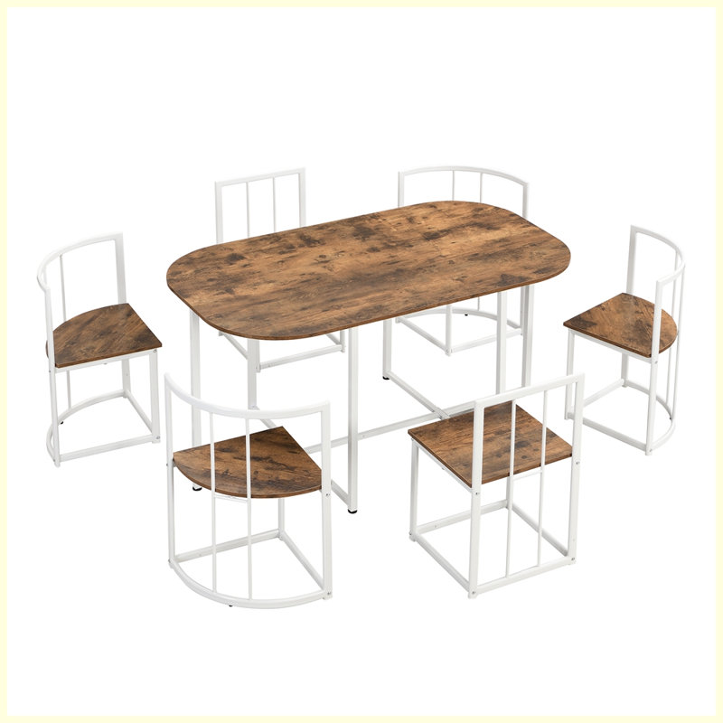 Modern 7-Piece Dining Table Set