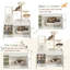 50.6" Cat Tree with Litter Box Enclosure and Storage