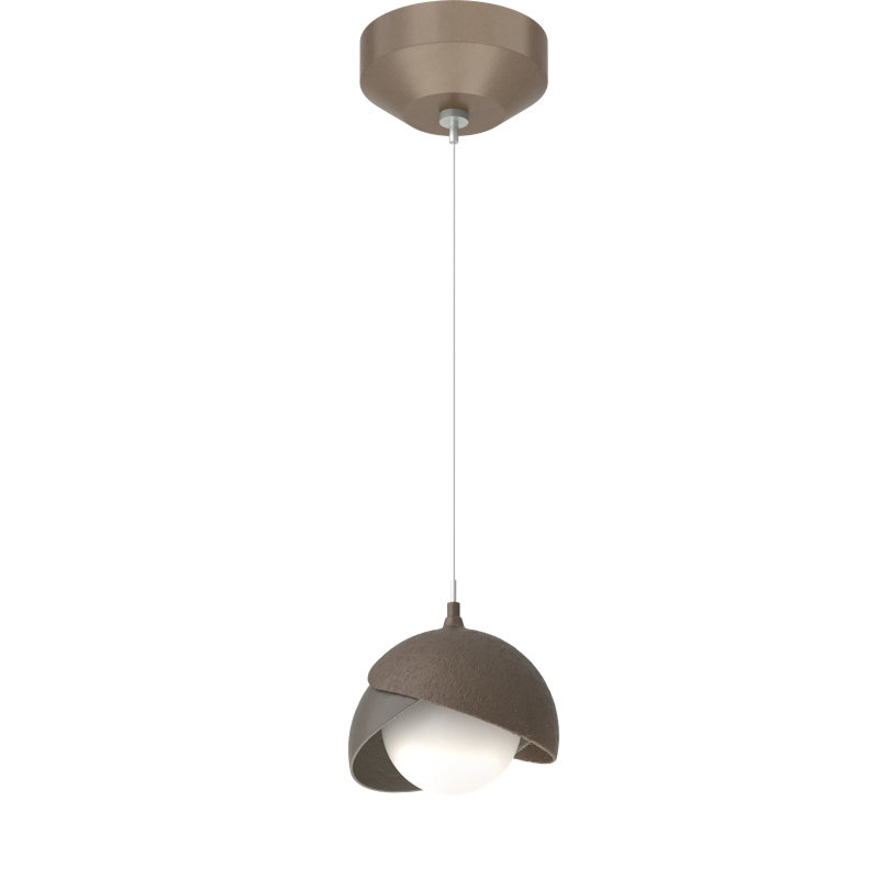 Brooklyn 1 - Light Single Globe Pendant, Bronze, Dark Smoke
