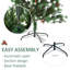 Arbre de Noël vert pin artificiel floqué / givré-34449682