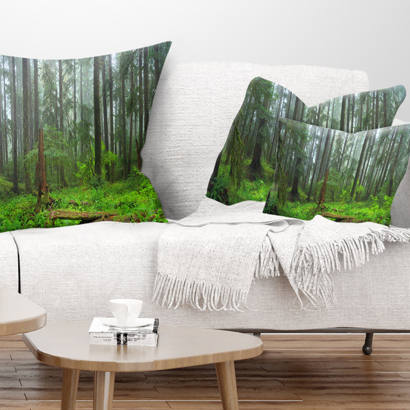Coussin lombaire paysage forêt tropicale Hoh