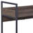 Jerrick Walnut & Black Finish Serving Cart