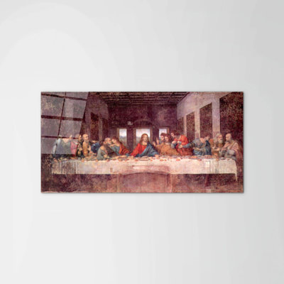 The Last Supper by Da Vinci Leonardo 50cm H x 100cm W High Quality Print on Frameless Panel, Lightweight, Ready to Hang