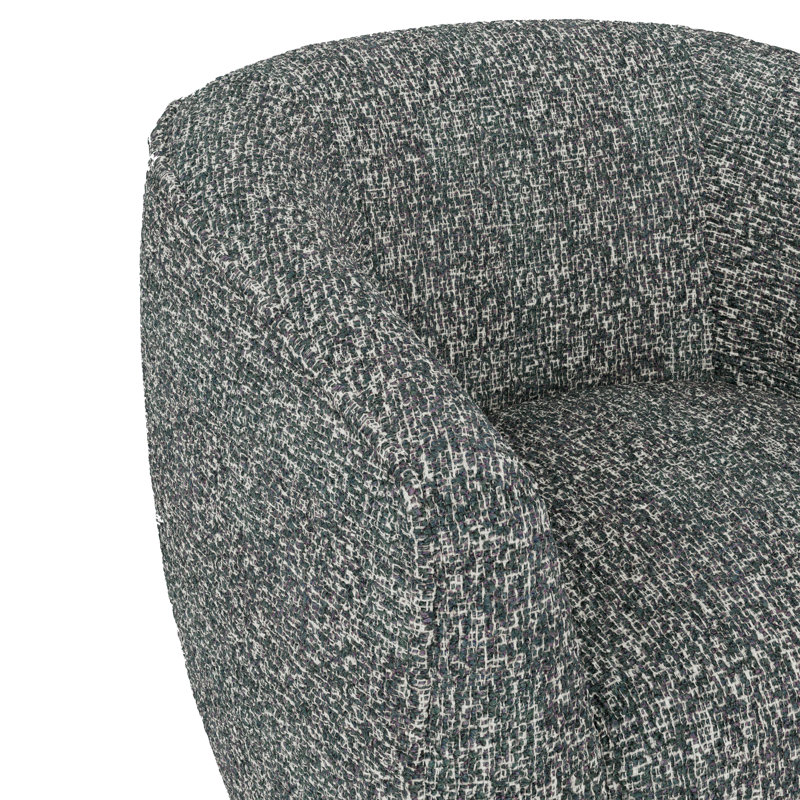Chaise pivotante, Polyester bleu ardoise