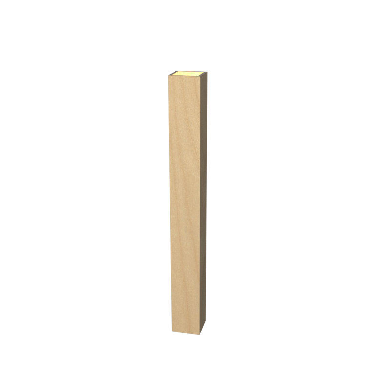Applique murale encastrée à 1 lumière DEL à intensité variable, Louro Freijo, H 78,74 po x l 2,95 po x P 2,95 po