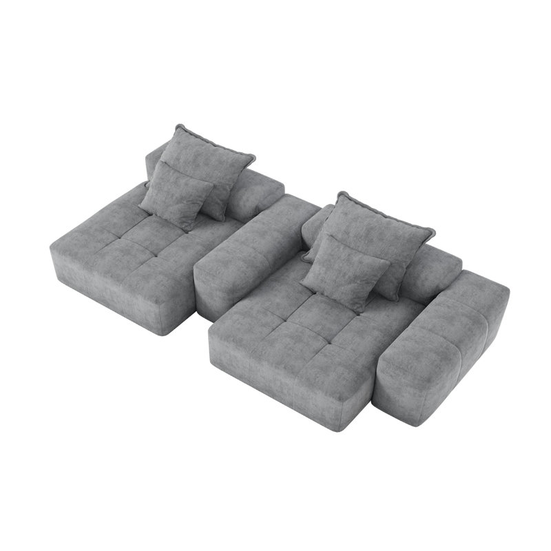 Flâneuse rembourrée, Gris