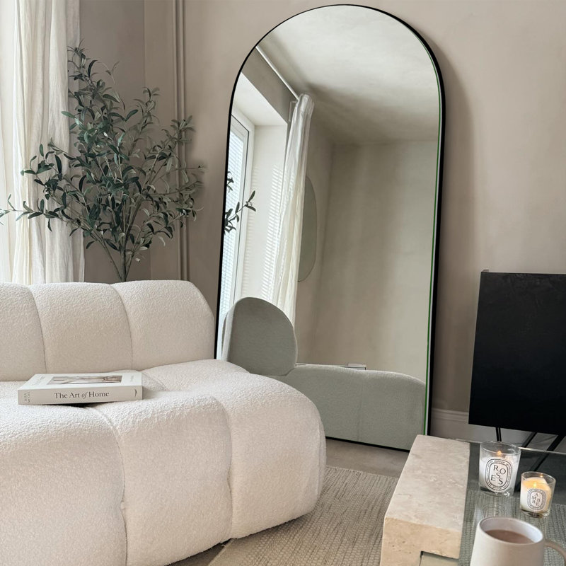 Miroir sur pied pleine longueur Classic, Noir, H 71 po x l 32 po