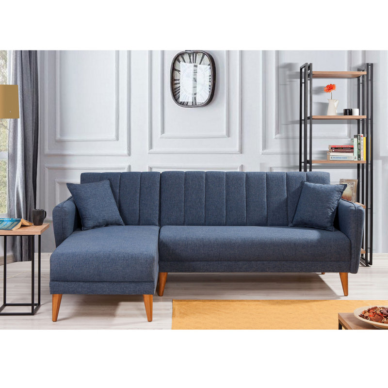 Oehler 3 Seater Sofa Bed, Dark Blue