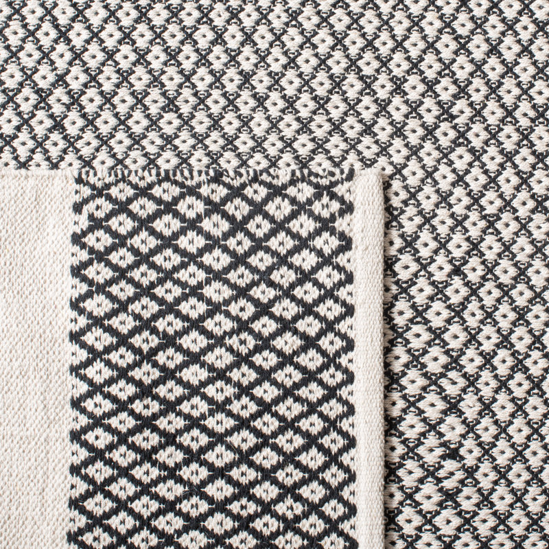Amoy Flatweave Cotton Geometric Area Rug, Rectangle 3' x 5'