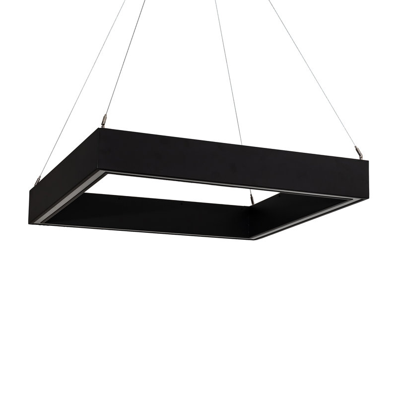 Luminaire suspendu géométrique noir à 1 lumière Anillo