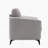 39"W Light Gray Woven Fabric Chair-871160897