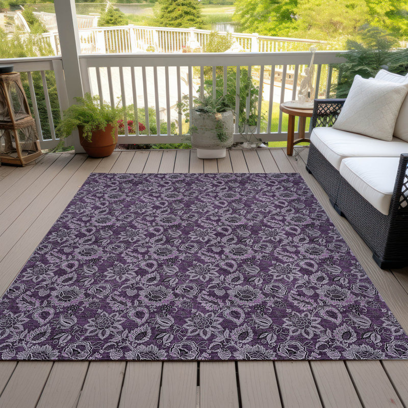 Tapis intérieur / extérieur Flitwick avec envers antidérapant, Rectangle 2 pi 6 po x 3 pi 10 po