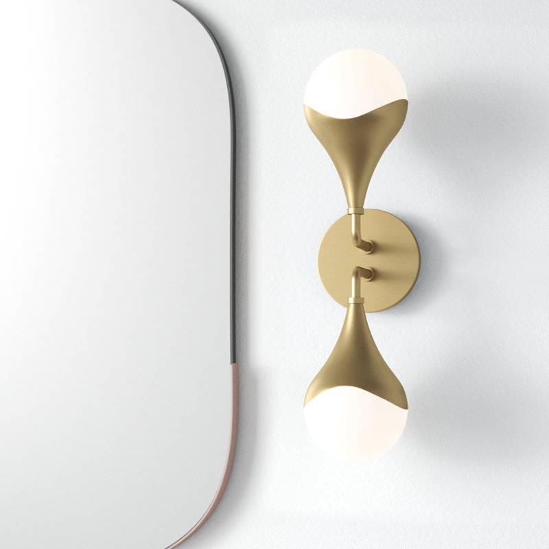 Algiers 2 - Light Bath Sconce, Aged Brass