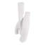 Vase moderne en grès cérame imbriqué à motif sculptural de salon ou de bureau, ensemble de 2 - 13 po, 11 po blanc