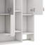 Armoire de salle de bain murale contemporaine 35 po x 28 po avec miroir, unité de rangement peu encombrante avec porte-serviettes intégré-1112573074